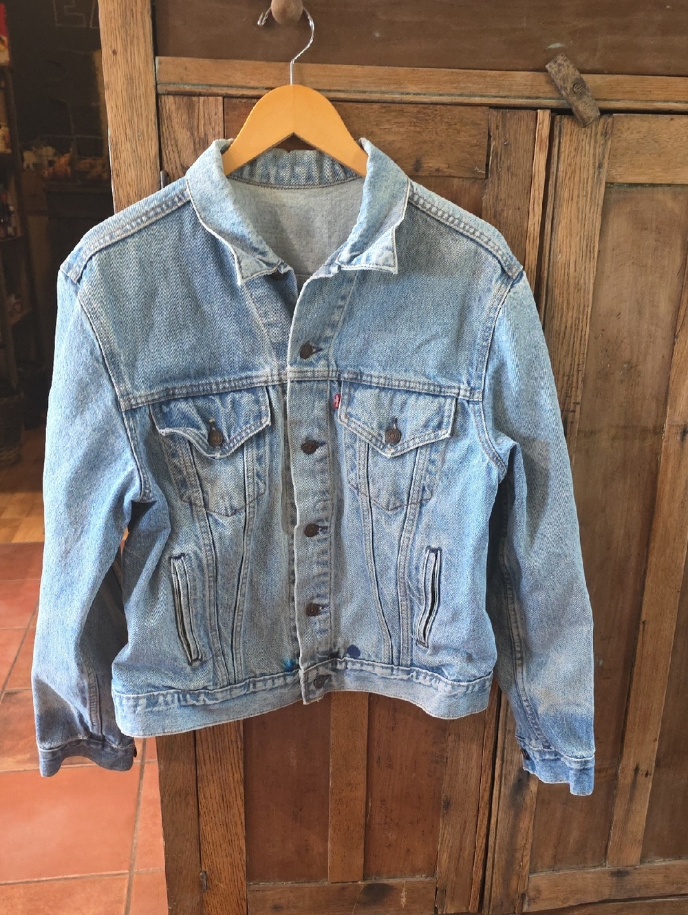 Vintage Light Blue Denim Jacket - Men XL
